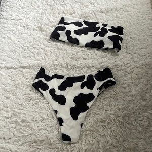 Cow print bikini